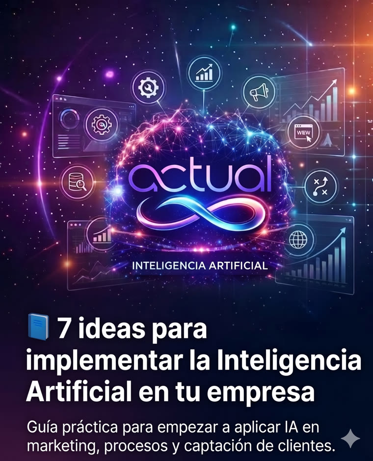 Ilustración de la guía: inteligencia artificial aplicada a la empresa